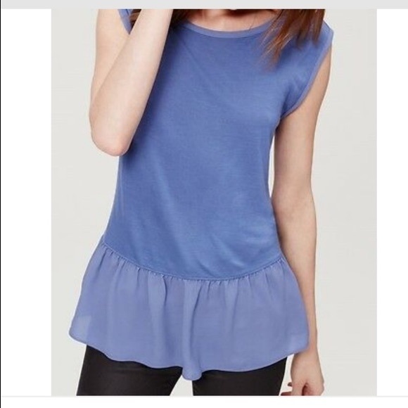 LOFT Peplum Top - Picture 2 of 7